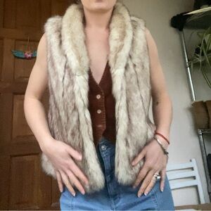 Beautiful Vintage Faux Fur Vest